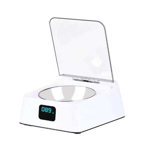 350ml Automatic Cat Feeder with Infrared Sensor Cover Removable Bowl Battery Powered Intelligent Smart Opening Lid Dog Feeder