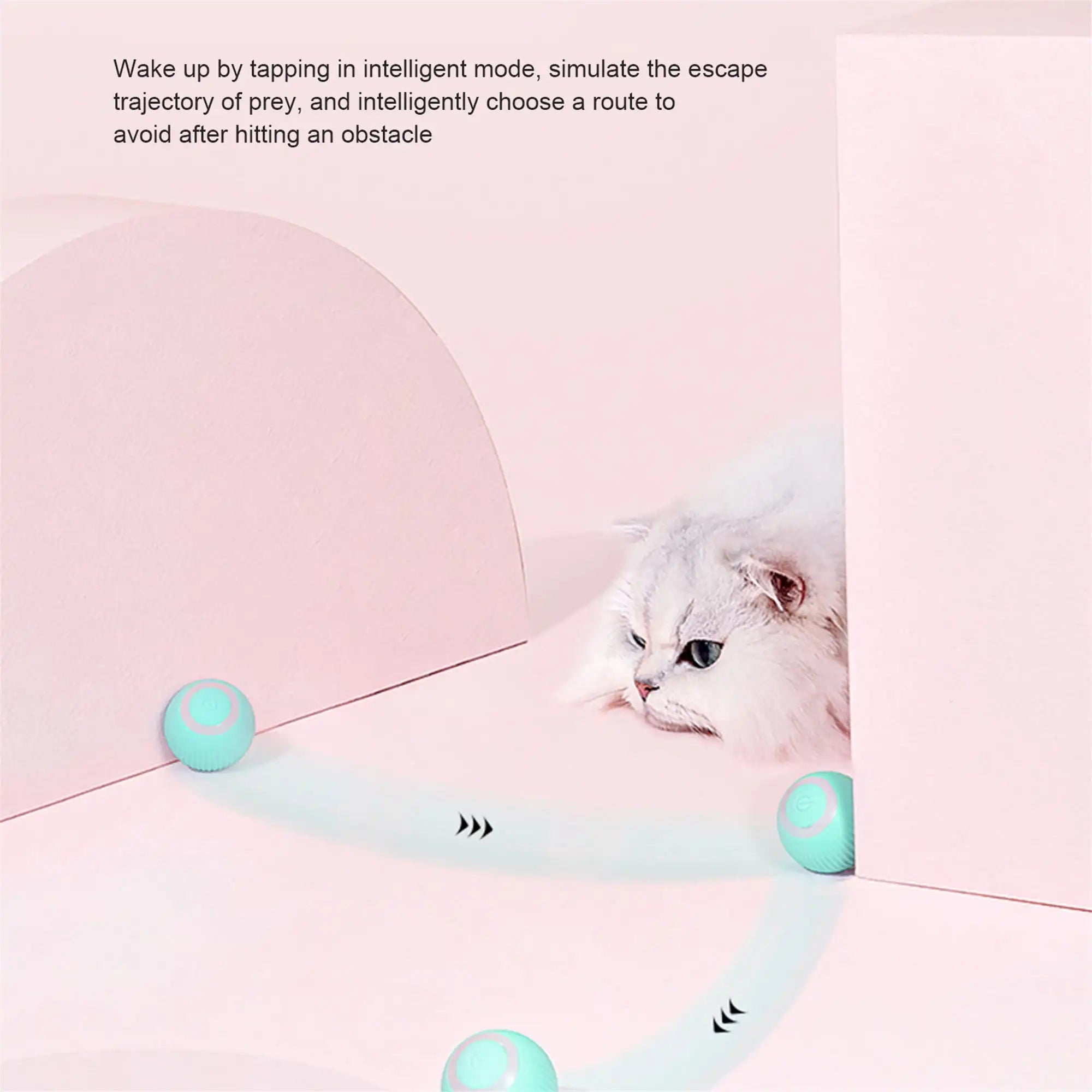 Interactive Indoor LED Light Cat Ball Toy Eco-Friendly Silicone Cat Toy for Dogs and Kittens Cat Toys for Training