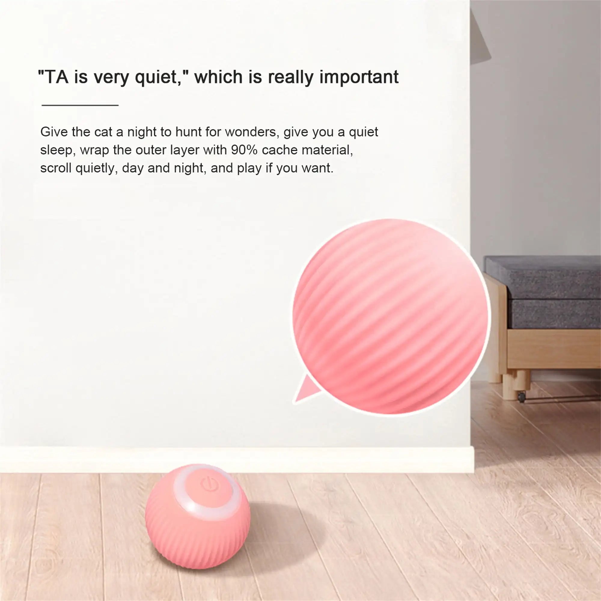 Interactive Indoor LED Light Cat Ball Toy Eco-Friendly Silicone Cat Toy for Dogs and Kittens Cat Toys for Training