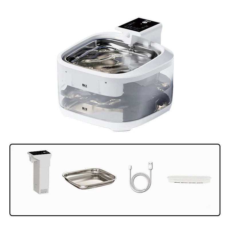 OEM 4.5L 5000mah Rechargeable Wireless Eco-Friendly Plastic & Stainless Steel Cat Water Fountain Sensor Automatic Pet Dispenser