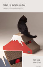 Petree Cat Scratcher Tower Mountain-Shape Home Furniture with Sisal Post Corrugated Paper Play Toy for Cats & Furniture Cat Toys
