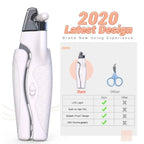 Dog Pets Nail Clippers Trimmers with Safety Guard Cutting Nail File Sharp Blade USB Charging LED Professional Pet Grooming Tools
