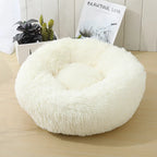 100CM Eco-Friendly Breathable Solid Plush Dog Bed with PP Cotton Material Round Design for Dogs