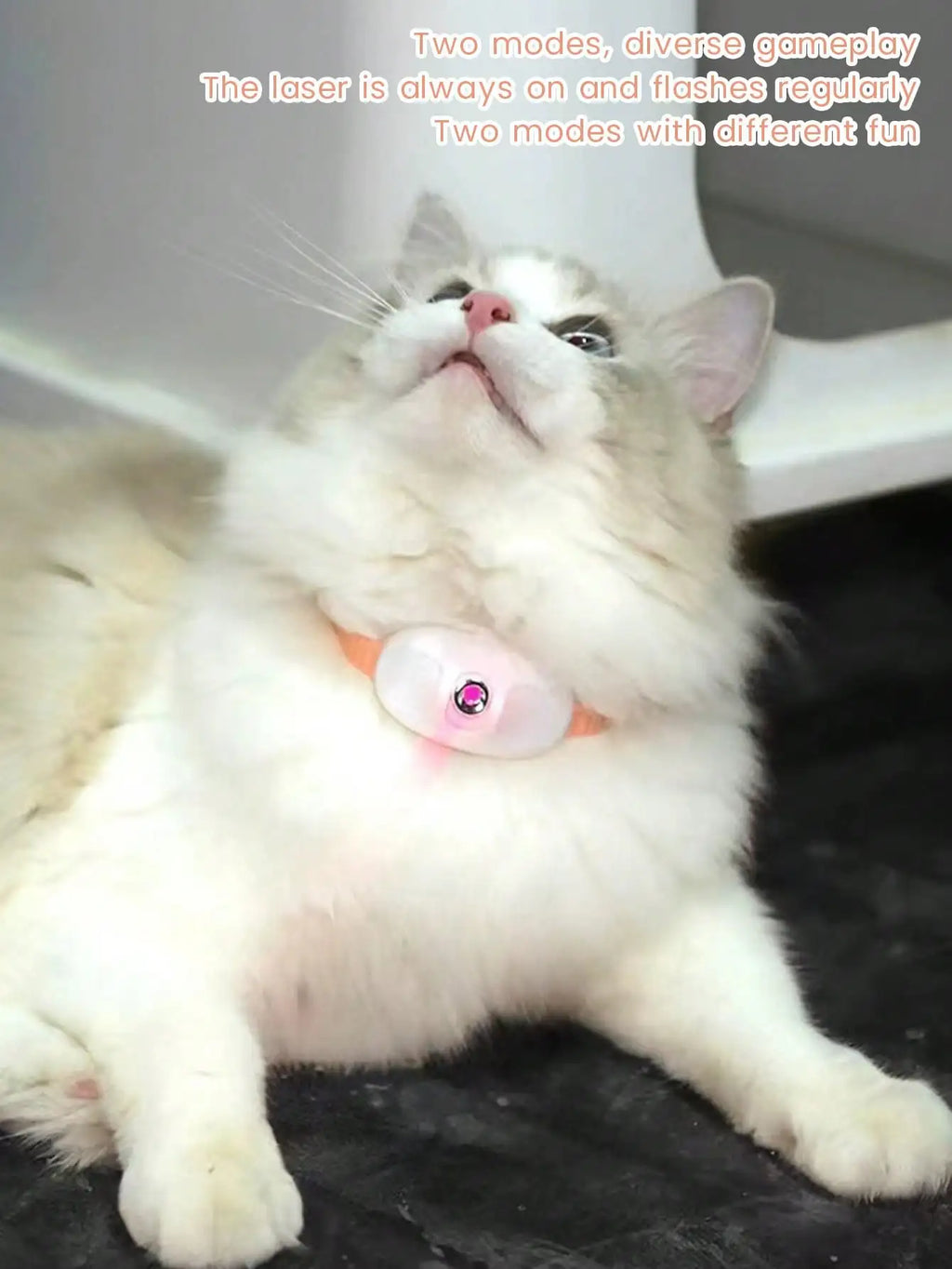 Automatic Eco-Friendly Silicone Cat Laser Pointer Collar Toy Electric Smart Amusing USB Rechargeable Interactive