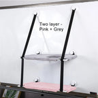 Double Layers Cat Hammock Window Indoor Cats Seat Shelves Kitten Limbing Frame Strong Suction Cups Bearing 25kg Cat Products