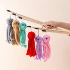 Kitten Play Interactive Cat Toys Cat Teaser Wand Fun Pet Plush Octopus Pole Cute Fun Toys Cat Supplies