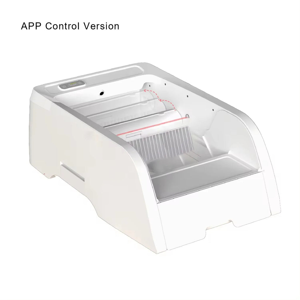 Smart Self-Cleaning Cat Litter Box Semi-Closed Pet Toilet APP Control Plastic Cat Litter Box with Poop Bags
