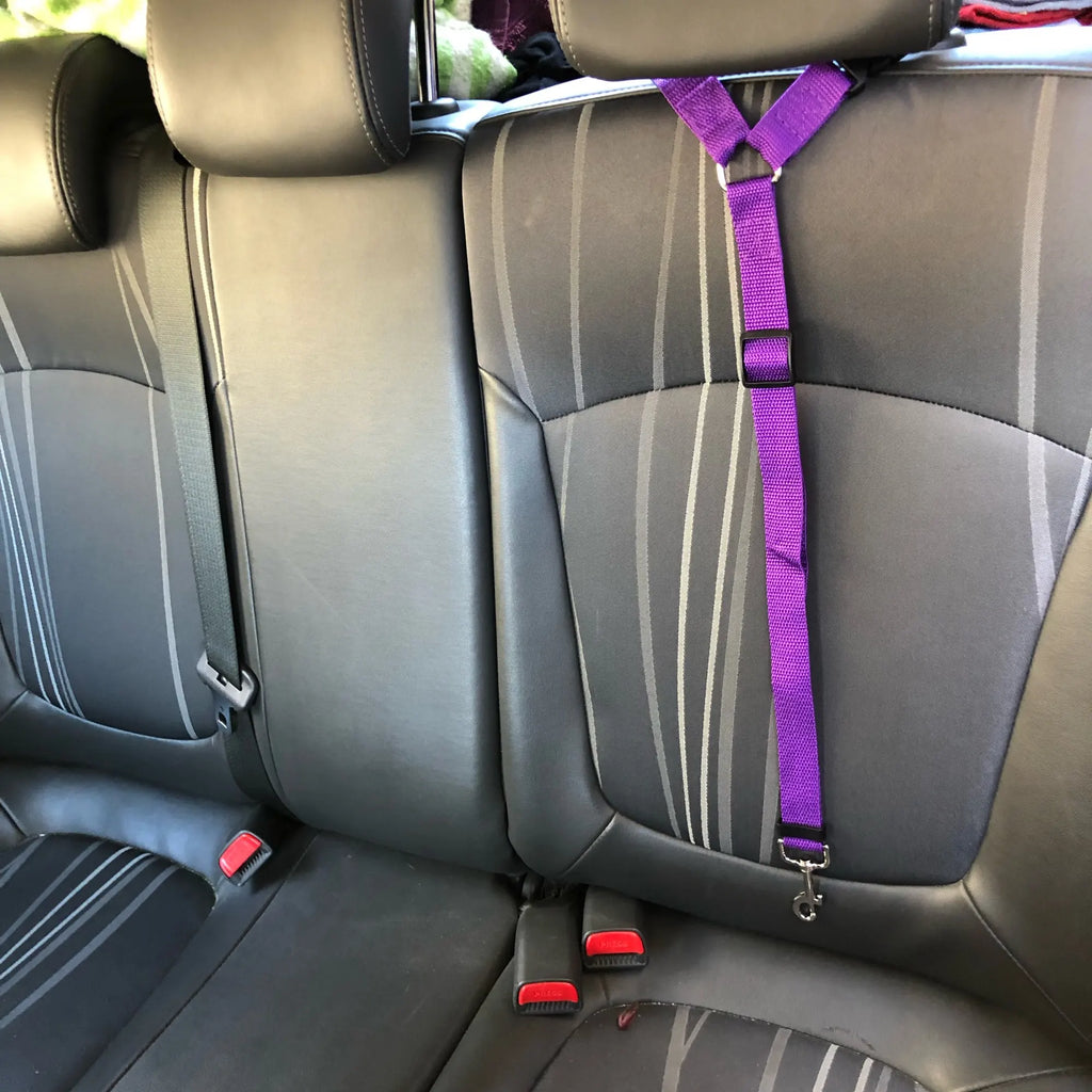 Adjustable Pet Car Seat Belt Nylon Lead Dog Leash Custom Backseat Safety Belt OEM Designer Dog Harness Collar Pet Accessories