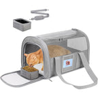 Pet Carrier Airline Approved Cat Carriers for Medium Cats Small Kitty with Soft Mat Foldable Pet Carrier Bag Cat Products