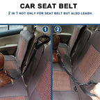 Adjustable Pet Car Seat Belt Nylon Lead Dog Leash Custom Backseat Safety Belt OEM Designer Dog Harness Collar Pet Accessories
