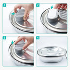 4Pack Pet Replacement Sponges for 67oz/2L Flow Pet Water Fountain Stainless Steel Cat Water Fountain Filters Automatic