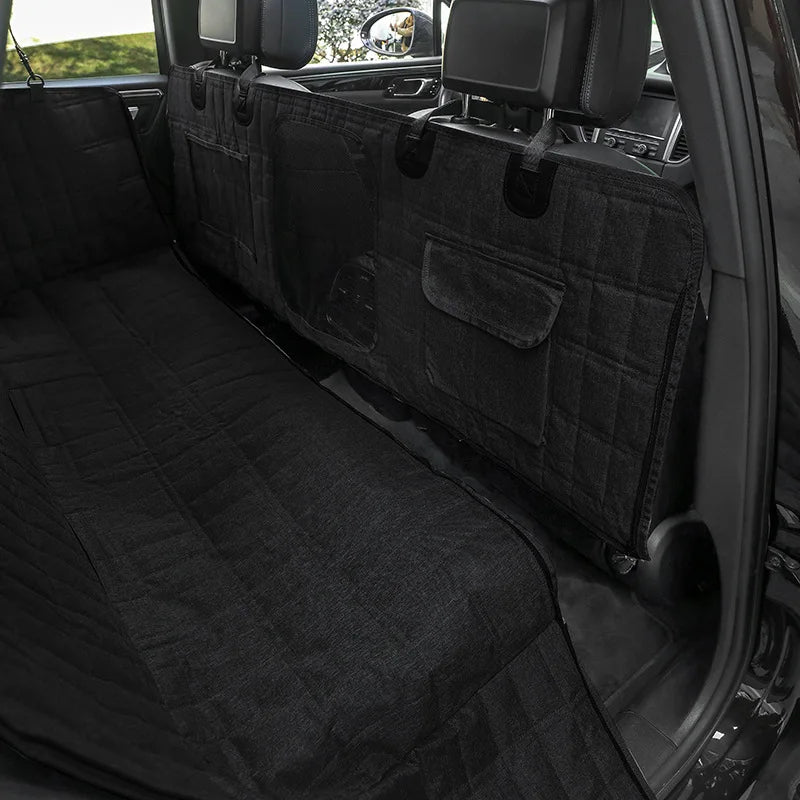 Waterproof Dog Car Seat Cover Anti-Slip Hammock Mesh Window Completely Removable Extendable Oxford Product for Pets