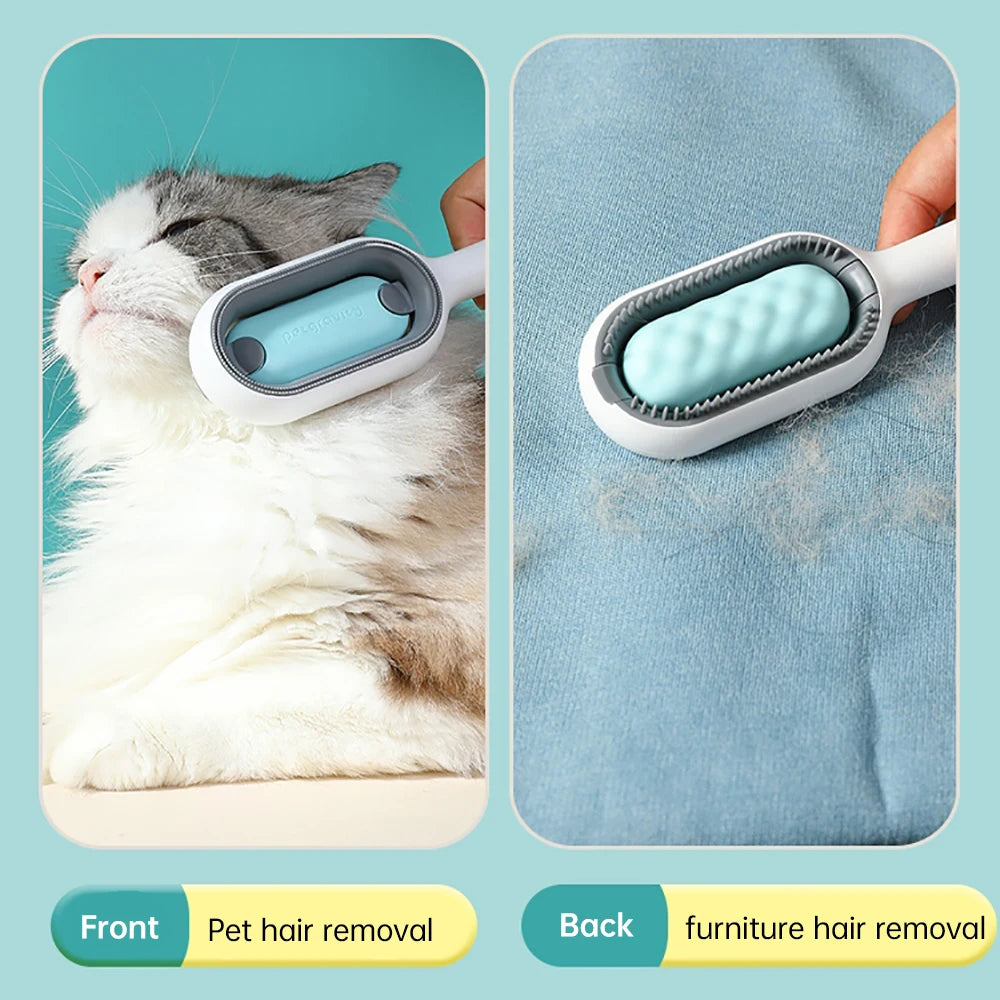 Cat Hair Remover Pet Comb Removable Pet Grooming Tool Dog Brush Pet Hair Remover Brush Wet Paper Cat Products