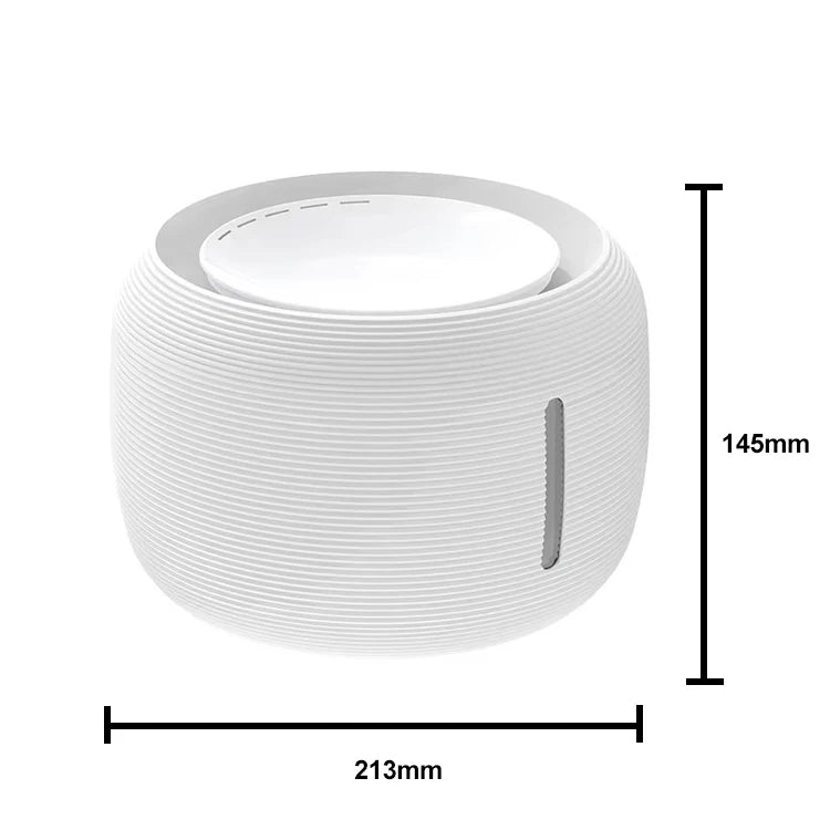2.5L Plastic Automatic Cat Water Fountain with Silent Circulation Sensing Portable Indoor Pet Water Dispenser