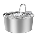 Best Seller OEM 3.2L Stainless Steel Cat Water Fountain Automatic Pet Water Dispenser with Charging Power Source