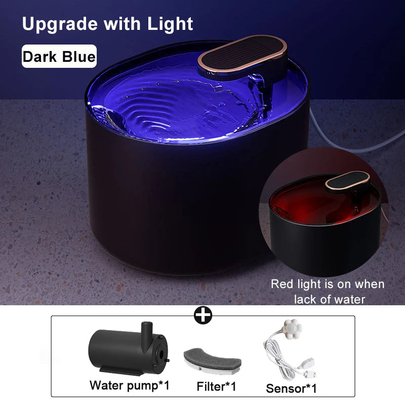 3L Smart Cat Water Fountain Auto Loop Filtering Drinker Auto Power-off Pet Water Dispenser Large Capacity Cats Pet Manufacturer