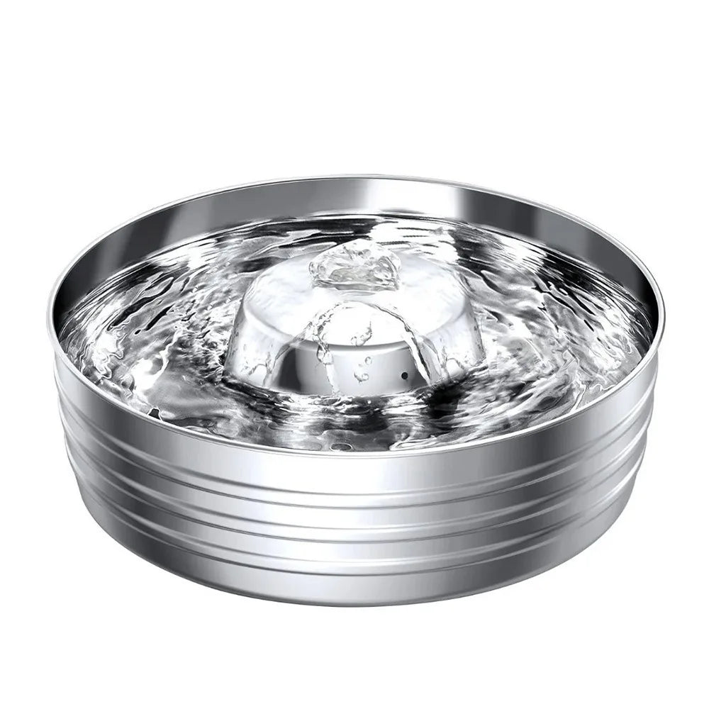 Hot Selling Custom 3.2/4L Stainless Steel Pet Water Dispenser with Water Level Wholesale Cat Water Fountain Manufacturer OEM ODM