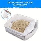 10 Rolls Portable Cat Litter Box Garbage Disposal Bags Pet Poop Bags Easy Cleanup Odor Control for Self-Cleaning Litter Boxes