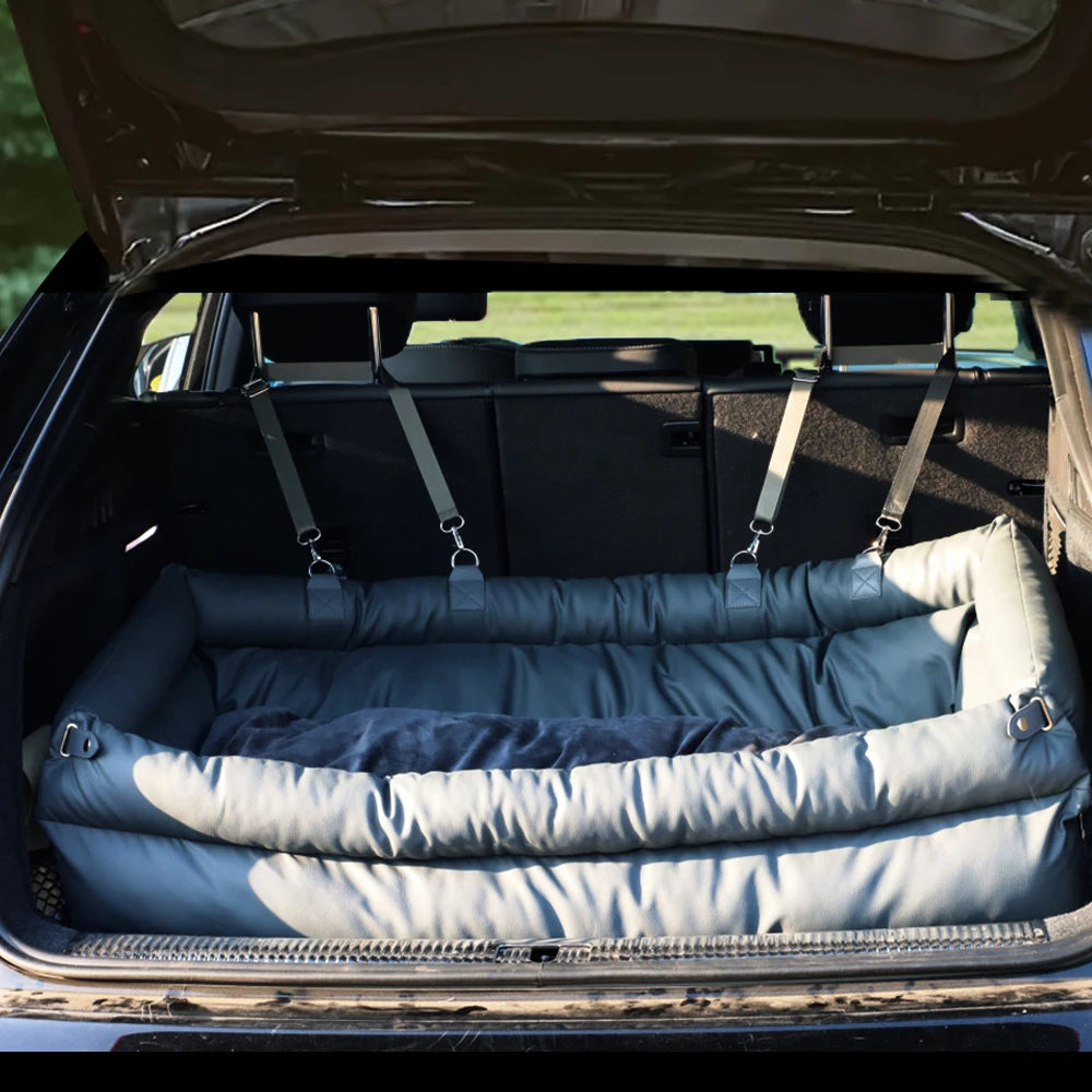 Luxury Dog Car Seat Booster Bed Polyester Comfortable Dog Car Seat Indoor Outdoor Use for Large Size All Breeds Dog Products