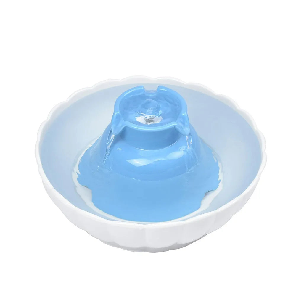 2..1L Ceramic Cat Bowl Cat Fountain with Activated Carbon Filter Custom LOGO Pet Water Dispenser Automatic for Cat Dog Drinking