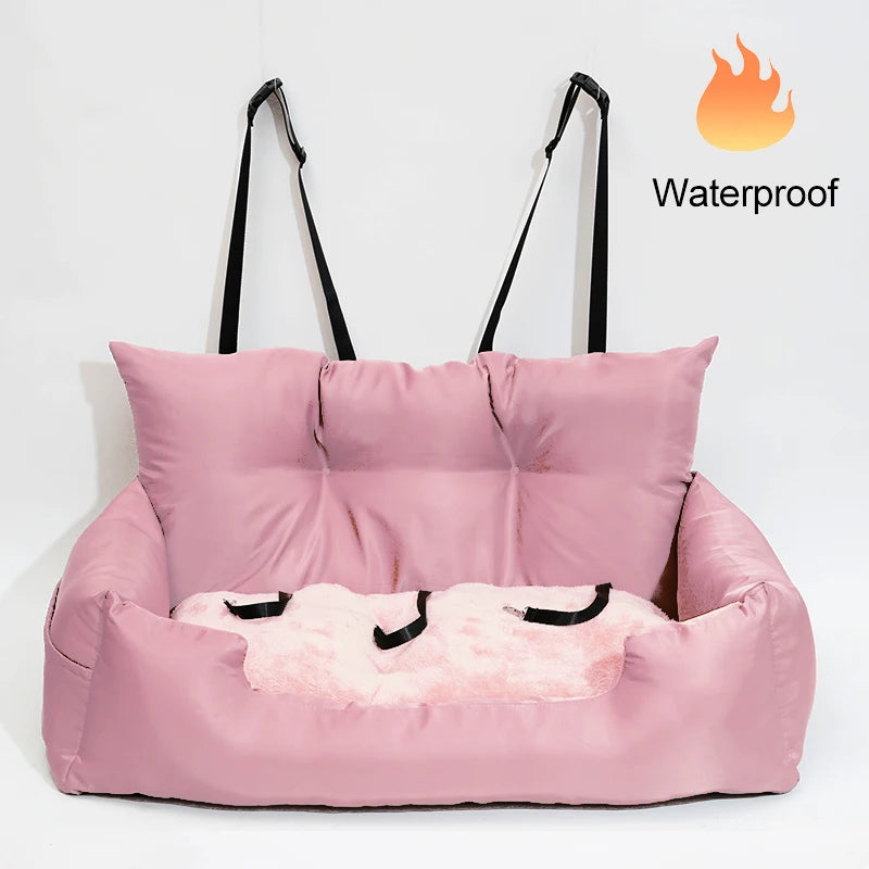 Luxury Dog Beds Waterproof Dog Car Seat Luxury Pet Car Seat Cat Beds Portable Travel Dog Car Backseat Pet Carrier Bag Pet Beds