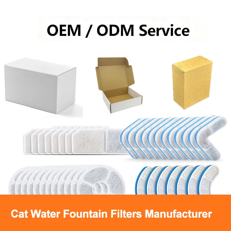 Cat Water Fountain Replacement Filters Activated Circle Fountain Carbon Filter for Hot Sale Fountain Professional Manufacturer