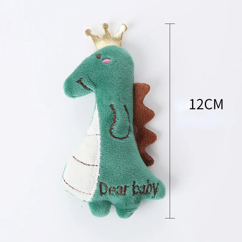 Cute Animal Catnip Toy for Pet Training Plush Puppy Bite-Resistant Chew Toy for Cat Cleaning Pet Supplies