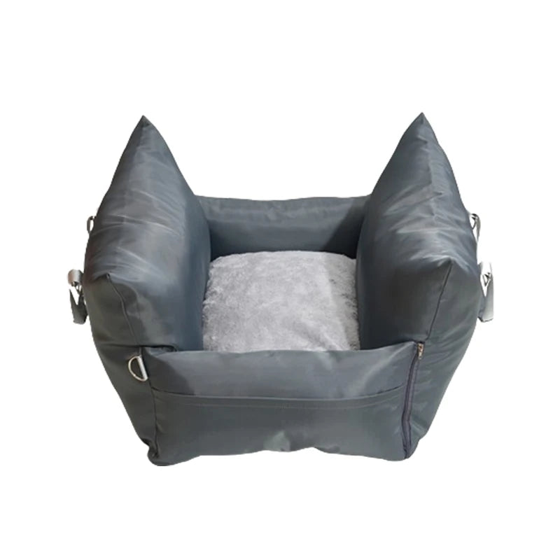 Luxury Waterproof Dog Car Seat Removable Washable Solid Pattern Pet Cage & Travel Carrier Bag