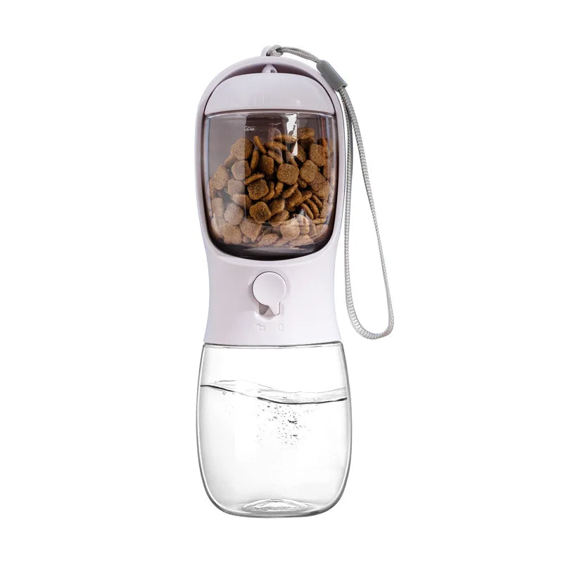 3 in 1 Dog Water Bottle Pet Bowls & Feeders Dog Water Bottle with Food Storage 550ml Outdoor Travel Pet Water Bottle