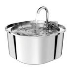 Best Seller OEM 3.2L Stainless Steel Cat Water Fountain Automatic Pet Water Dispenser with Charging Power Source
