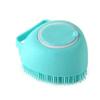 Pet Massage Bath Brush Shampoo Dispenser for Dog Cat Grooming Scrubber Pet Brush Supplies