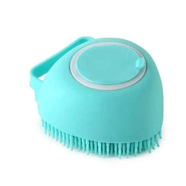 Pet Massage Bath Brush Shampoo Dispenser for Dog Cat Grooming Scrubber Pet Brush Supplies
