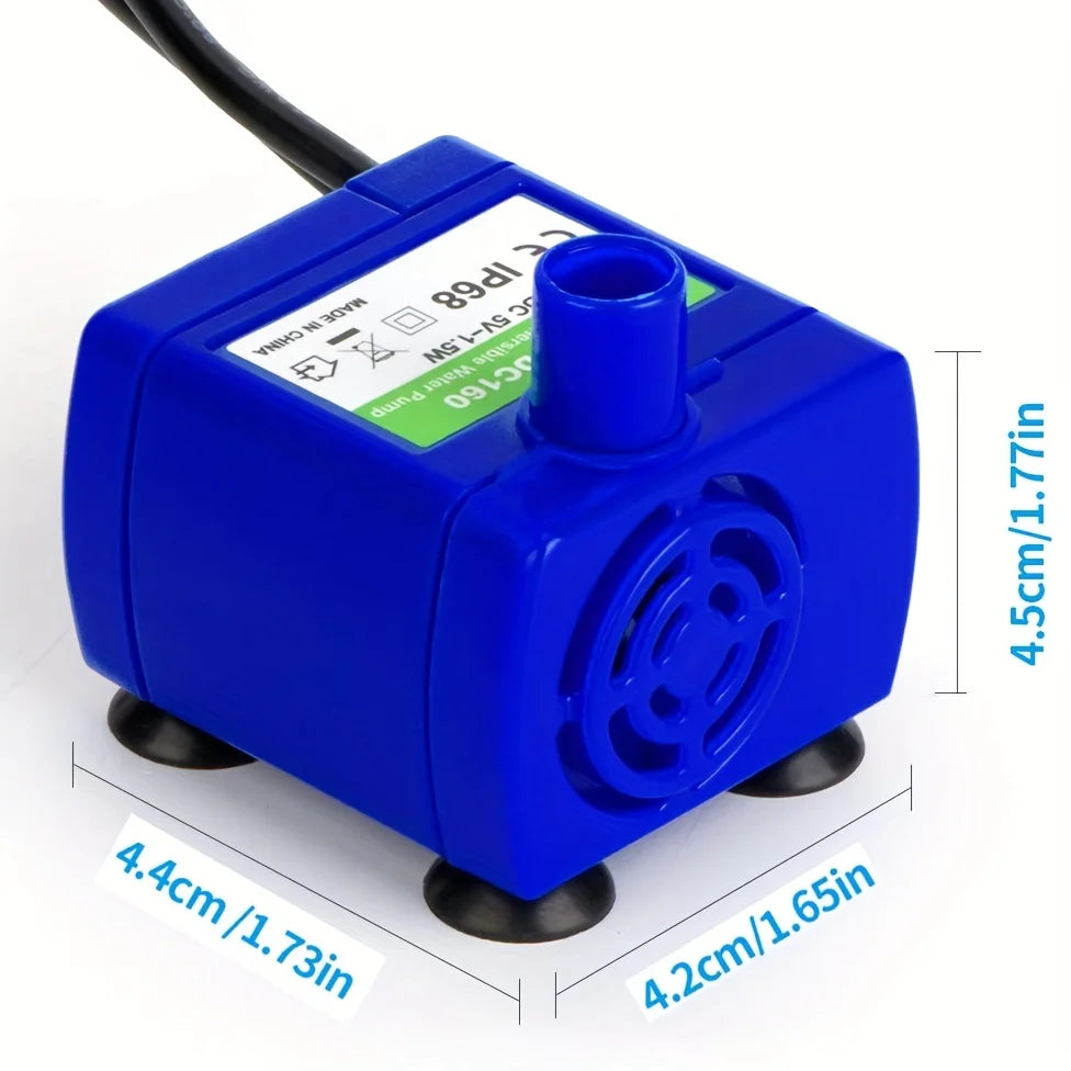 Automatic LED Light Pet Cat Water Fountain Pump Motor Plastic Automatic Power-Off Water Dispenser LED Light Cat Dog Drinking