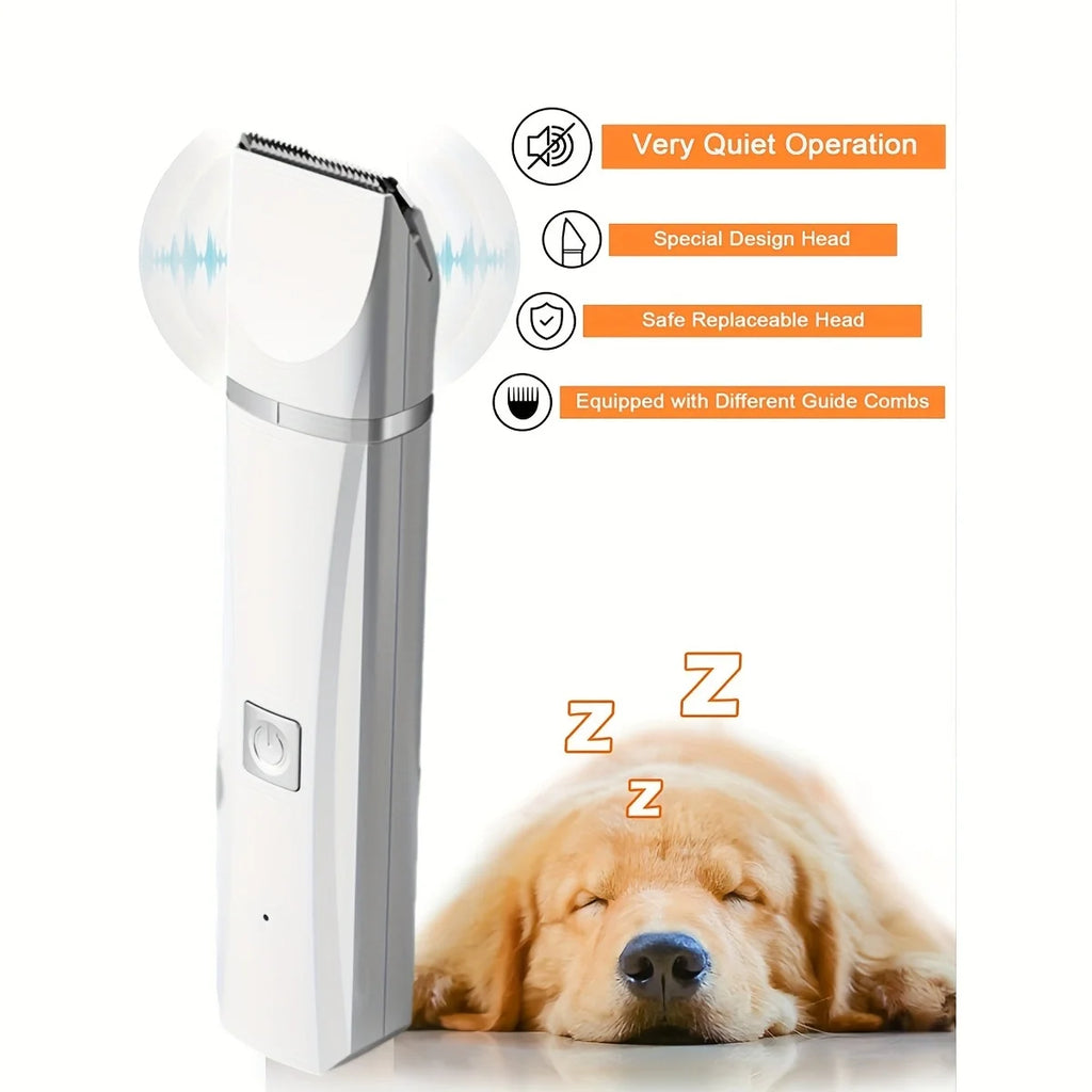 4 in 1 Foldable Simple Cordless Pet Grooming Kit Rechargeable Portable Dog Cat Hair Clipper Set Pet Nail Grinder