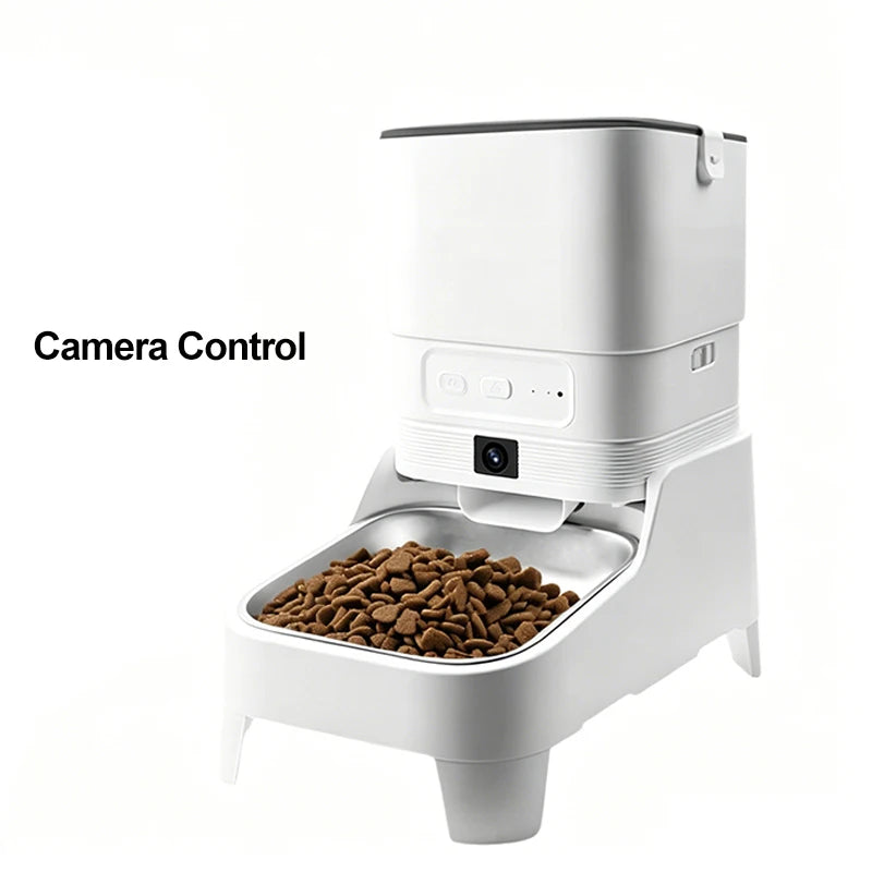 Custom 4L Smart Dog Feeder with Camera Night Vision WiFi Automatic Cat Feeder Remote Control Add Food Dog Food Dispenser OEM ODM