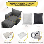 Waterproof Luxury Dog Car Seat Pet Beds Comfortable Puppy Dog Beds Soft Travel Pet Car Seat with Safety Buckle Dropshipping