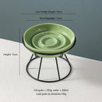 Ceramic Slow Feeder Bowl Basic Bowls for Healthy Eating Protects Cervical Spine Non-Tip Design for Kittens for Small Dog Breeds