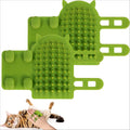 Portable and Foldable Cat Tickling Silicone Comb Pet Brush Adjustable Strap Flexible Pet Massage Brush for Dog and Cat