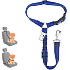 Dog Car Seat Belt Seatbelt Harness Adjustable Metal Buckle Elastic Reflective Vehicle Car Tether for Small Medium Large Dogs