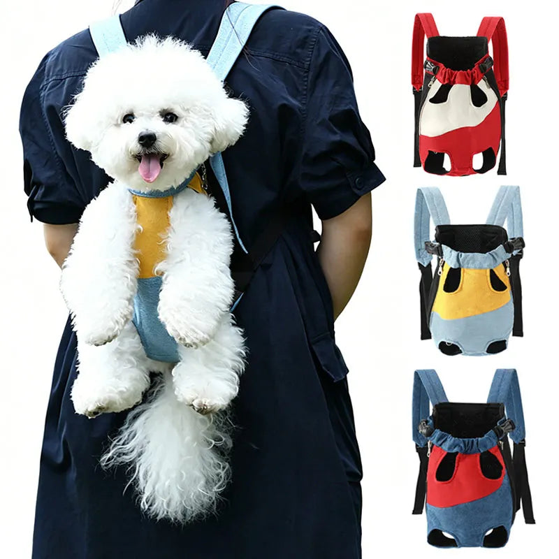 Mesh Pet Dog Carrier Adjustable Backpack Breathable Outdoor Travel Products Bags for Small Dog Cat Chihuahua Pet Backpack