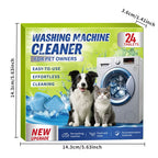 Eco-Friendly Washing Machine Cleaner 24pcs Pet Hair Buildup & Fights Odors for Fresh Clean Washers Household Cleaning Tools