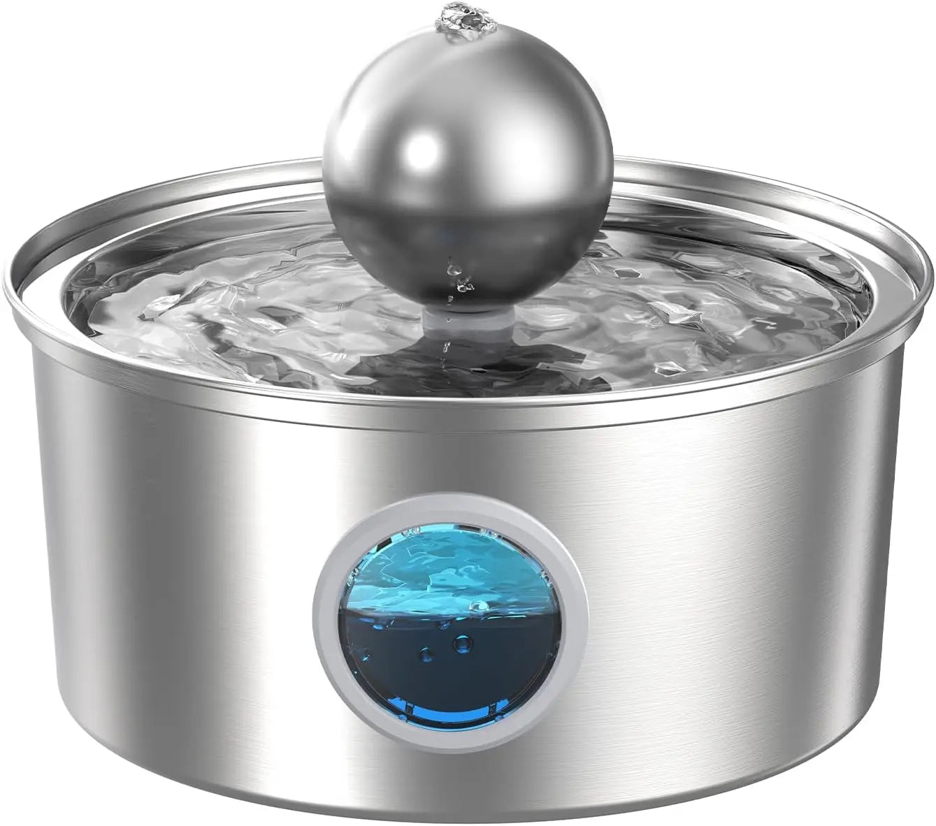 OEM 3.2L Automatic Eco-Friendly Cat Water Fountain with Quiet Stainless Steel Ball and Water Level Window Pet Water Fountain