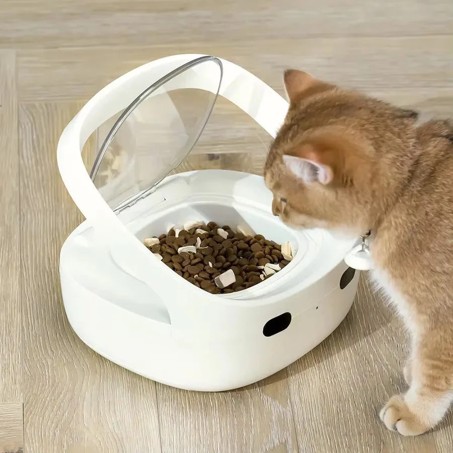 Smart Pet Feeder Automatic Cat Feeder With WIFI App Control Sensor Recognition Accurate Pet Food Dispenser Anti-snatch Feeder