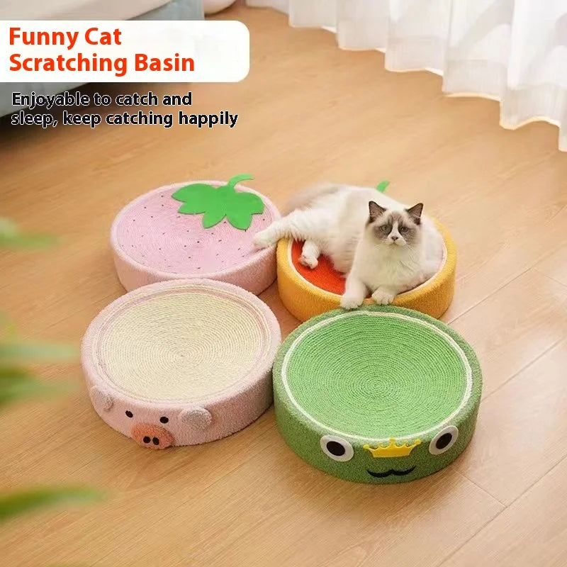 Cute Design Cat Scratcher Mat Bed 3 in 1 Cat Lounge Furniture Protective Carpets Sofas Durable Cardboard Tree Cat Entertainment