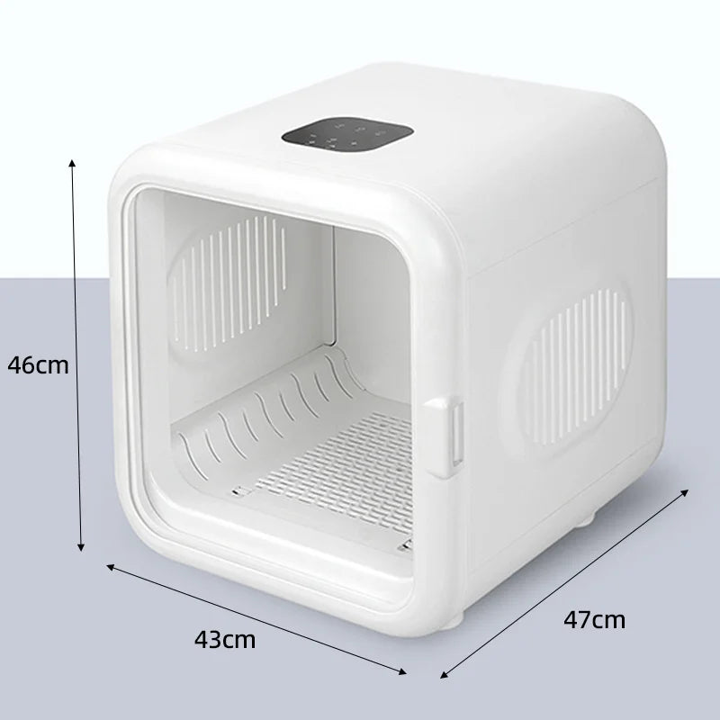 68L Smart Pet Dryer Box with 3 Air Vents 4 Speed Settings 1000W Low Noise Automatic Cat Drying Machine for Home Pet Grooming