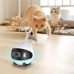 Battery-Operated Pet Toys with Pulley and Camera 4G WIFI Dual Mode Smart Wireless Motion Detection Indoor Interactive Cat Toys