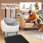 Open-Top Automatic Cat Litter Box Self-cleaning Litter Box for Cats APP Control Odor-Free Waste Disposal with Trash Bags