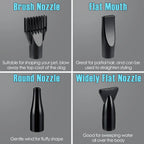 Dog Hair Dryer 3.2HP Stepless Adjustable Speed Pet Grooming Dryer High Velocity Pet Hair Dryer for Dogs with 4 Different Nozzles