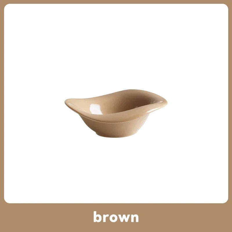 Raised Tilted Cat Food Water Bowl Pet Dog Elevated Drinking Eating Bowls with Wooden Stand Puppy Kitten Feeding Ceramic Cat Bowl