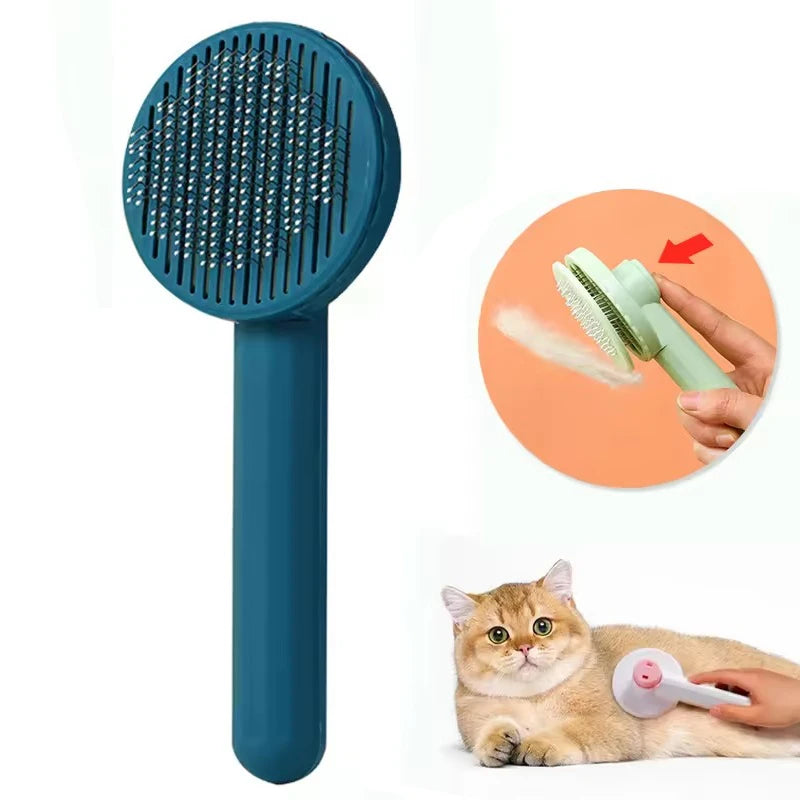 Pet Cat Brush Dog Comb Self Cleaning Slicker Brush for Cat Dog Hair Removes Tangled Pet Hair Massages Comb Cats Accessories